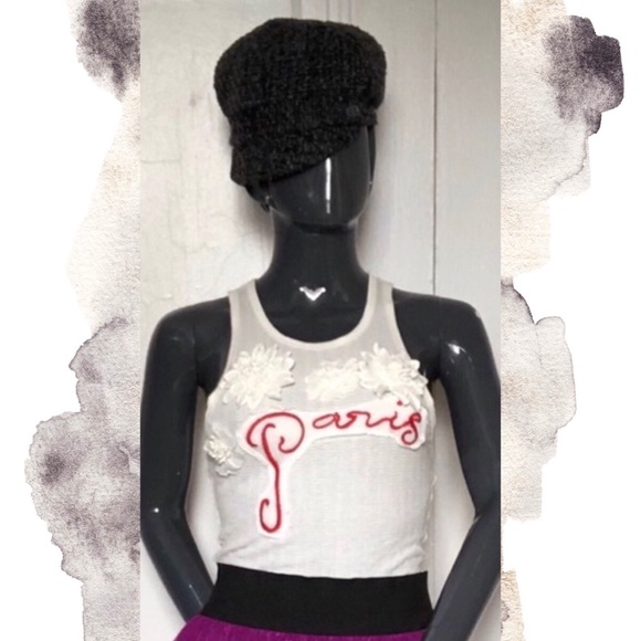 SOLD! Free People "Paris" 3D Embroidered Tank - Picture 1 of 7